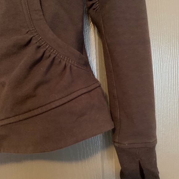 Lululemon cotton hoodie charcoal Size 4 - Picture 2 of 4